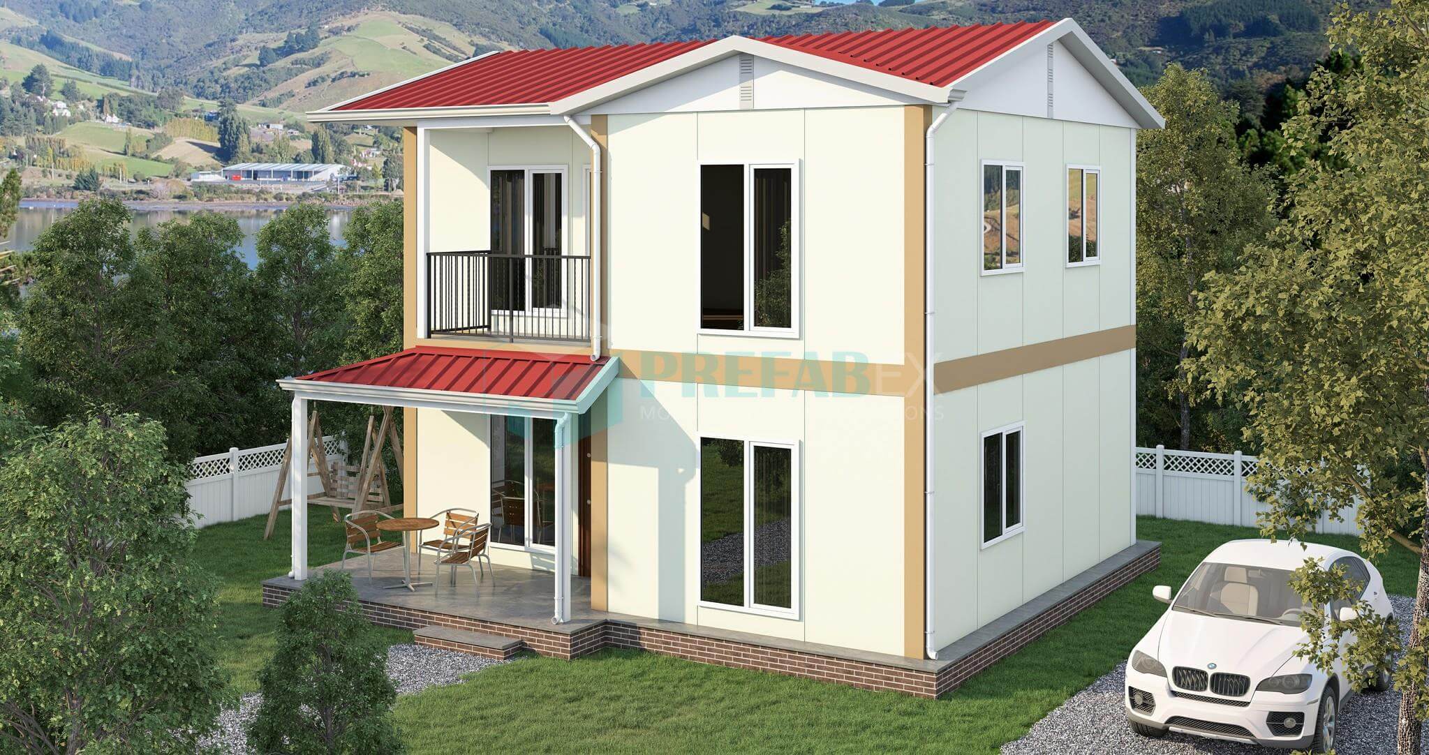 Two Story Prefabricated Home -100 m²